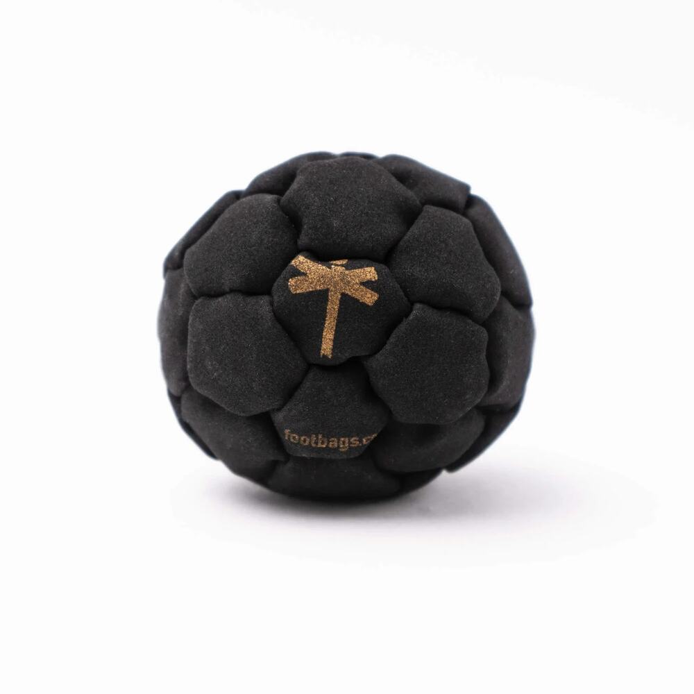 🔥Dragonfly Footbags Midnight 32 Plastic Fill Kickbag Footbag BLACK BNWT🔥